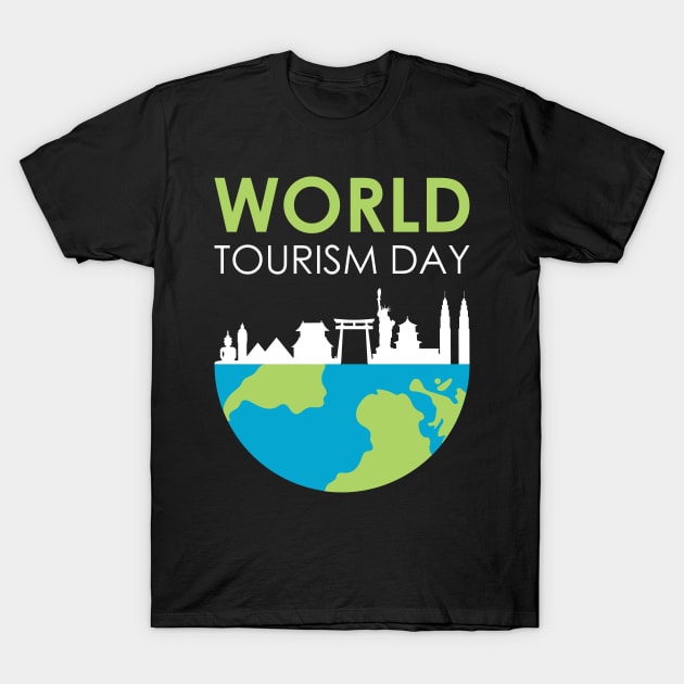 World Tourism Day - Enjoy Your Holidays Go Across The Globe T-Shirt by mangobanana